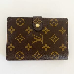 LOUIS VUITTON  Agenda Cover Vintage Monogram Small Ring Brown COA UNISEX